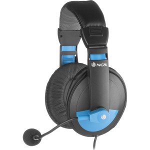 NGS MSX9 Pro Over Ear Multimedia Ακουστικά με μικροφωνο και σύνδεση 3.5mm Jack σε Μπλε χρώμα
