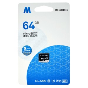 MiWorks Κάρτα Μνήμης MicroSDXC 64GB