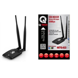 USB WI-FI Q-TECH 300M NETQ-822 2x5DPI