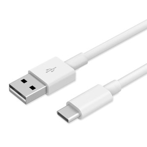 Καλώδιο POWERTECH USB 2.0 σε USB Type-C, 1m, Λευκό