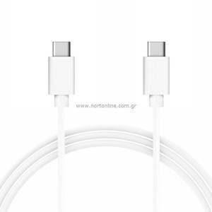 Καλώδιο Σύνδεσης USB 2.0 USB C σε USB C 2m Λευκό (Ασυσκεύαστο)